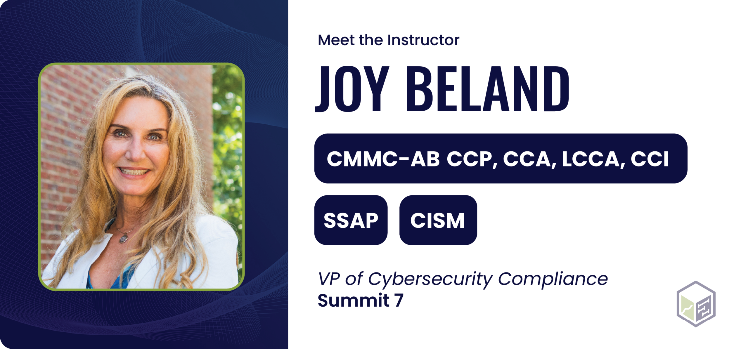 Joy Beland CMMC instructor card