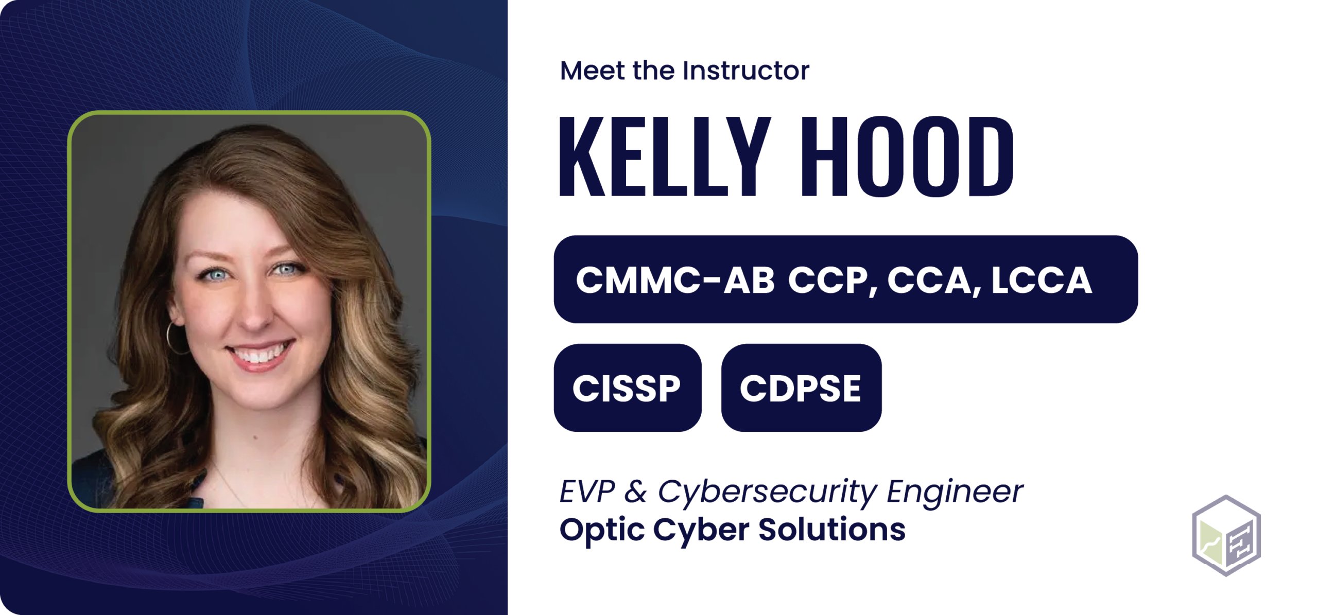 Kelly Hood CMMC instructor card