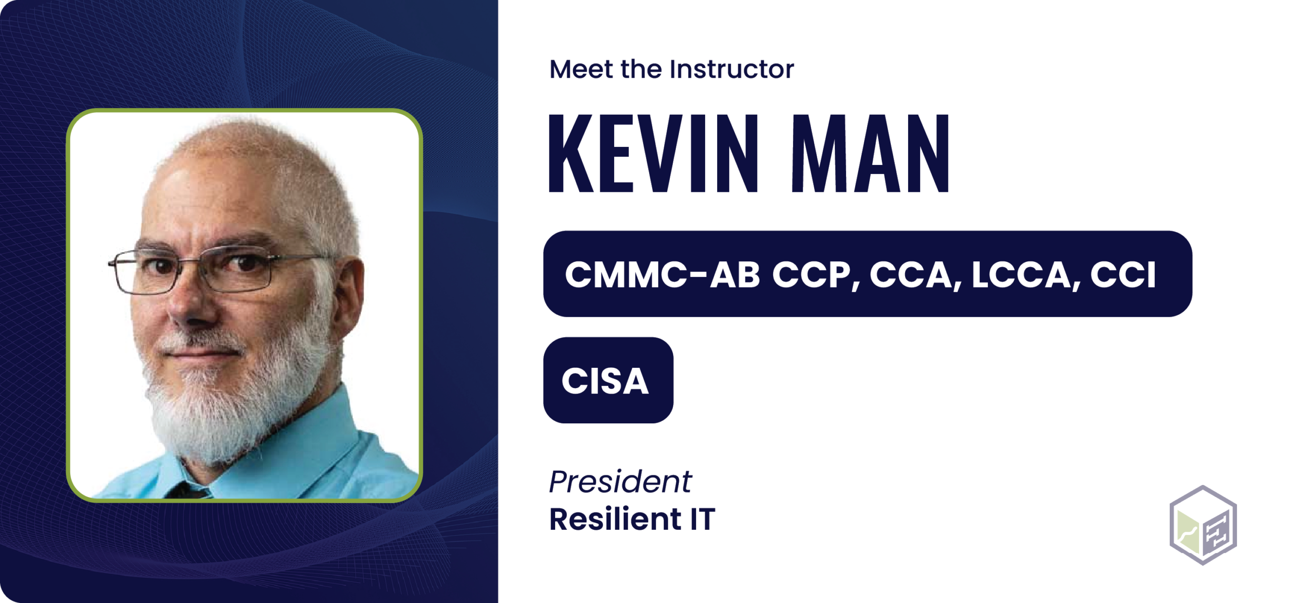 Kevin Mann CMMC instructor card