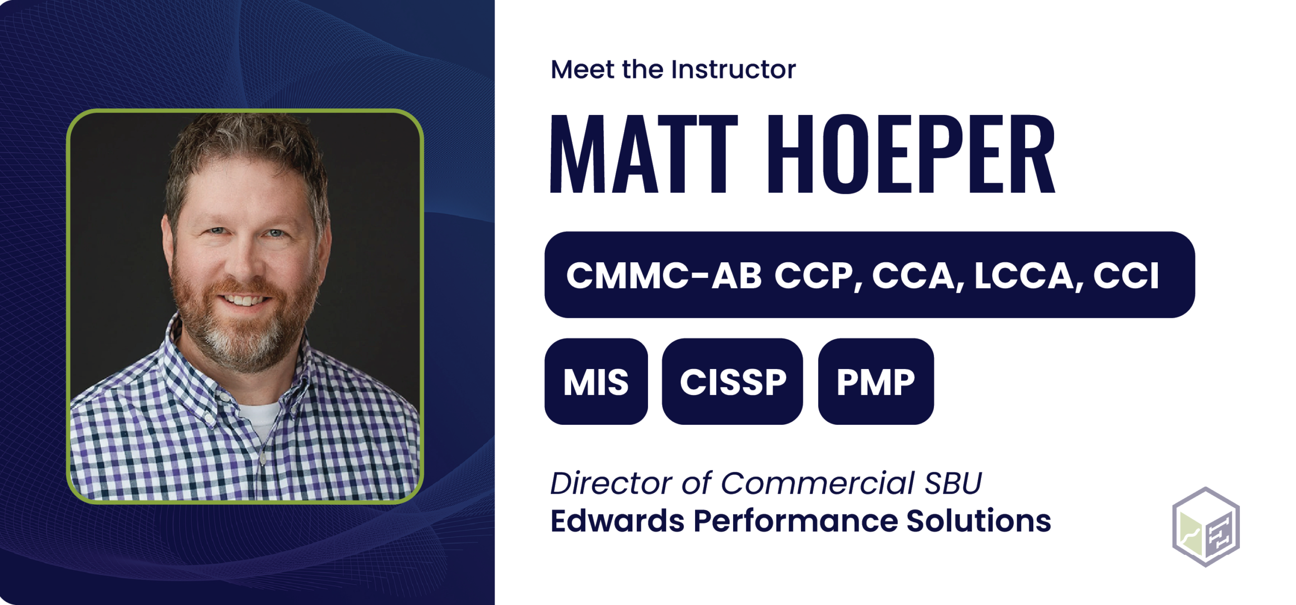 Matt Hoeper CMMC instructor card