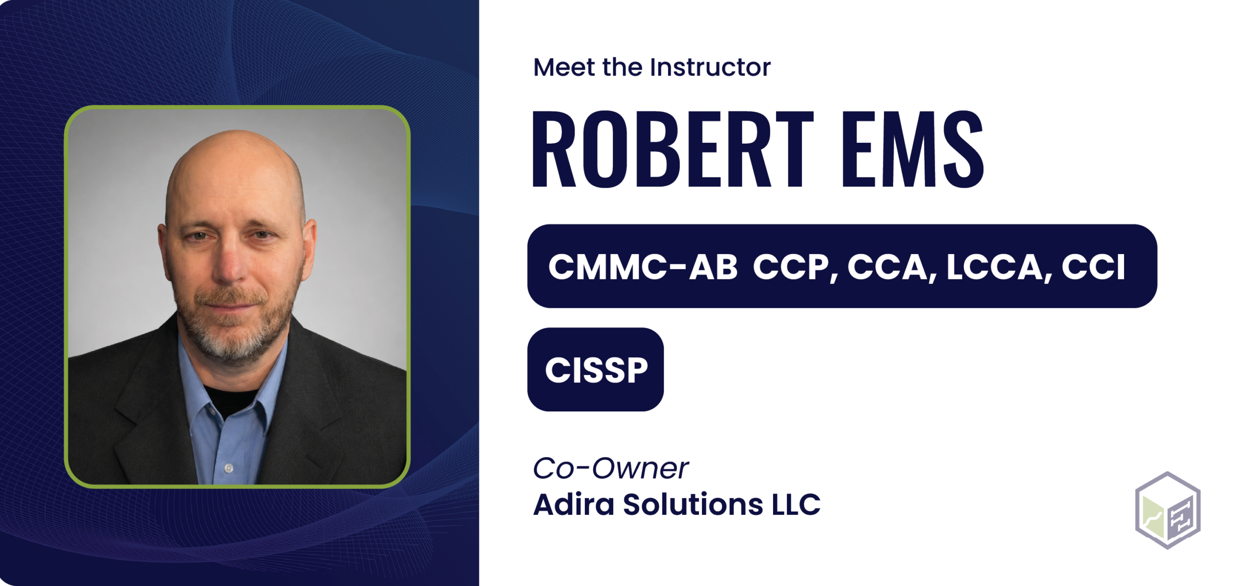 Robert Ems CMMC instructor card