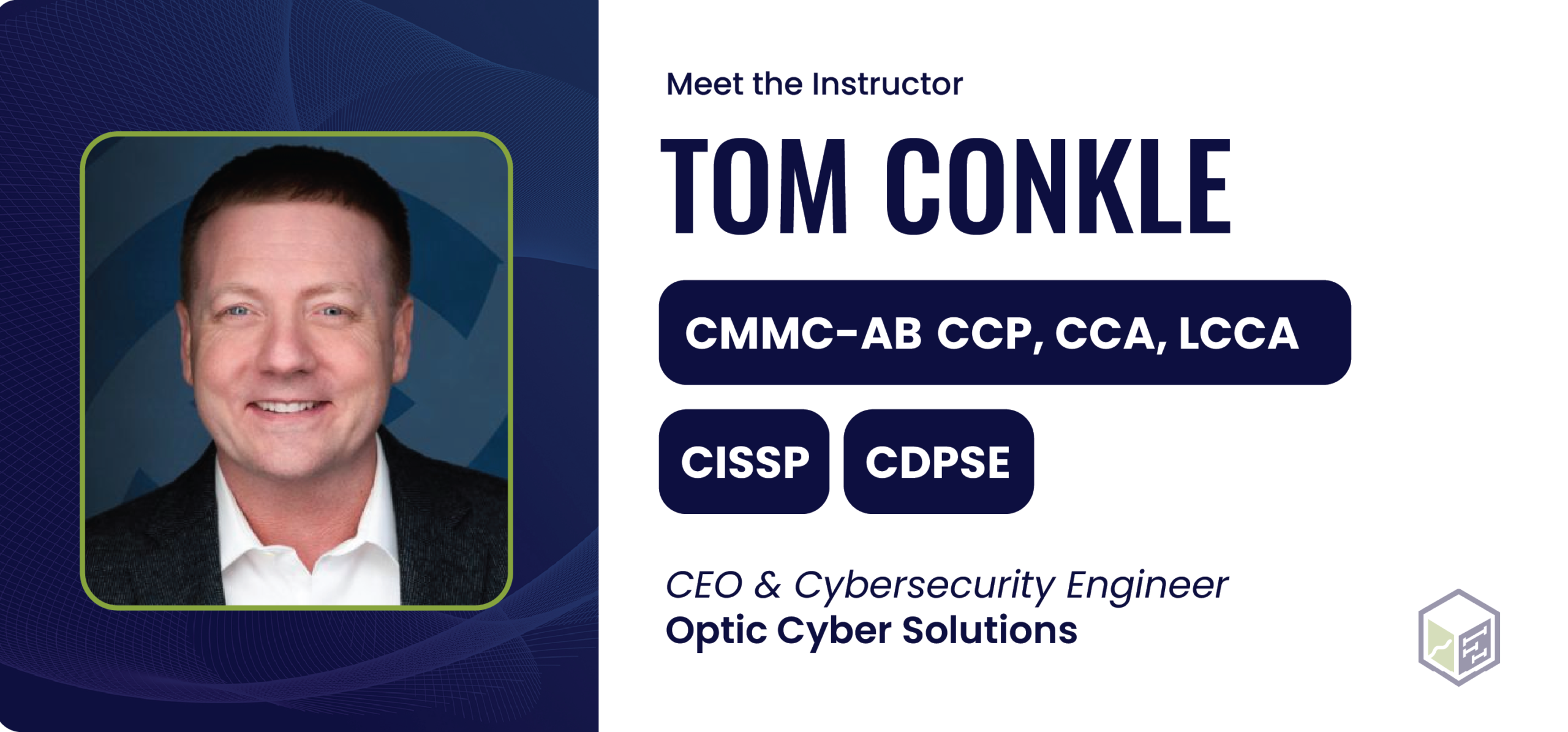 Tom Conkle CMMC instructor card
